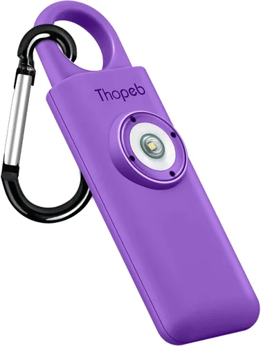 Miniatura 14 de Thopeb – La alarma de seguridad personal original para mujeres Autodefensa – Llavero de sirena de autodefensa para adultos mayores y niños – Sirena