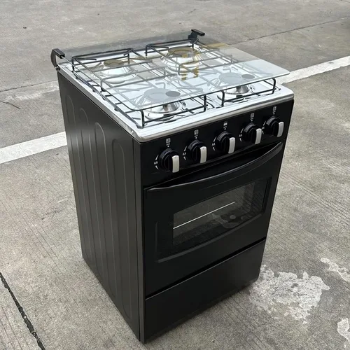 Miniatura 6 de Estufa de gas portátil de 20" - Equipada con 4 quemadores de bobina y horno de acero inoxidable (Negro: encendido automático)