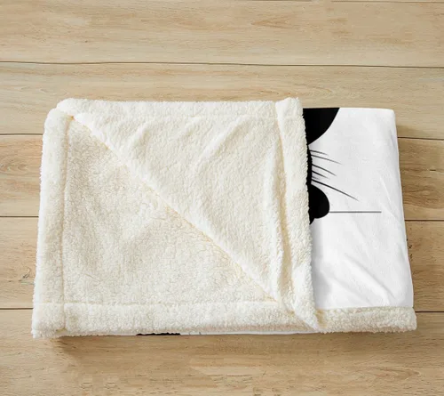 Miniatura 3 de Feelyou Manta mullida de gato negro para niños pequeños, linda manta de forro polar con diseño de gatito kawaii, súper suave y acogedora, 30 x 40