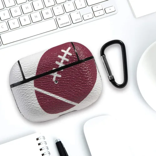 Miniatura 2 de Funda para Airpods Pro, para Airpods Pro, accesorios de piel, patrón deportivo para Airpod Pro, funda de carga de cuero para AirPods Pro, fútbol