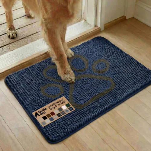 Miniatura 16 de GORILLA GRIP Soakstopper - Tapete ultra absorbente y antideslizante para las patas sucias de los perros, lavable a máquina, para cama y puerta