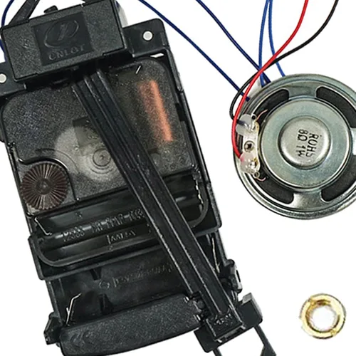 Miniatura 6 de Milageto Kit de mecanismo de movimiento de reloj de péndulo con caja de música y altavoz, eje de 0.669 in de largo para reparación y fabricación