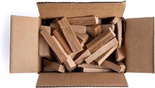 Miniatura 2 de Superior Trading Mini Leña de Roble con Cápsulas Iniciadoras de Fuego, Iniciador de Chimenea de Invierno, Estufa de Leña, Leña Seca al Horno