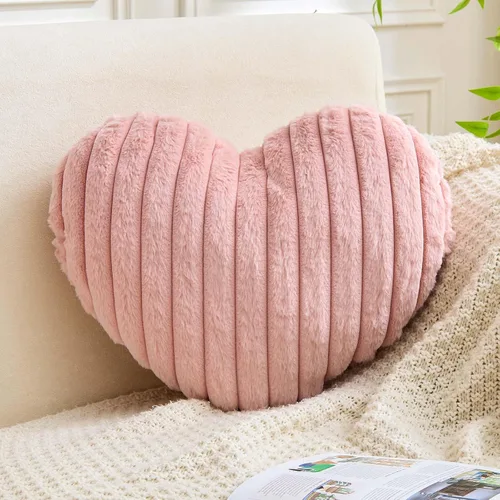 Miniatura 15 de XVTRU Almohadas de corazón verde salvia, bonita almohada decorativa de corazón, almohadas decorativas en forma de corazón para cama, almohadas