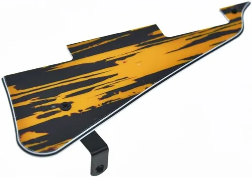Miniatura 19 de KAISH Golpeador de guitarra Abalone Pearl LP con soporte de acero inoxidable negro y tornillos de montaje de acero para USA Les Paul