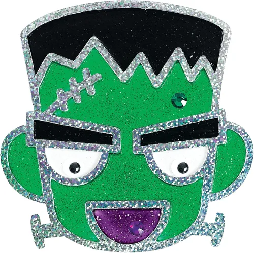 Miniatura 11 de Creativity for Kids Kit de arte para ventana de Halloween Crea 7 atrapasoles espeluznantes con pintura, diamantes de imitación y ojos ondulantes