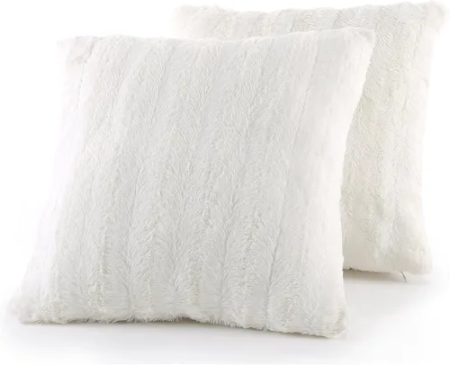 Miniatura 23 de Cheer Collection Almohadas decorativas de otoño para sofá, juego de 2 almohadas de piel sintética para sofá, acogedoras almohadas de otoño para sala