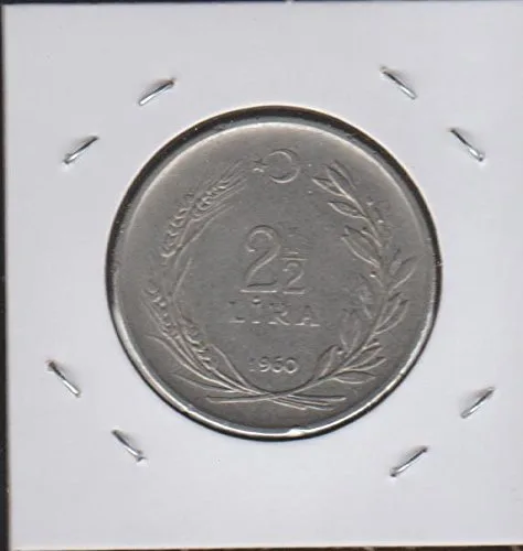 Miniatura 2 de 1960 TR Figura de pie 2 1/2 Lira Choice Extremadamente fina