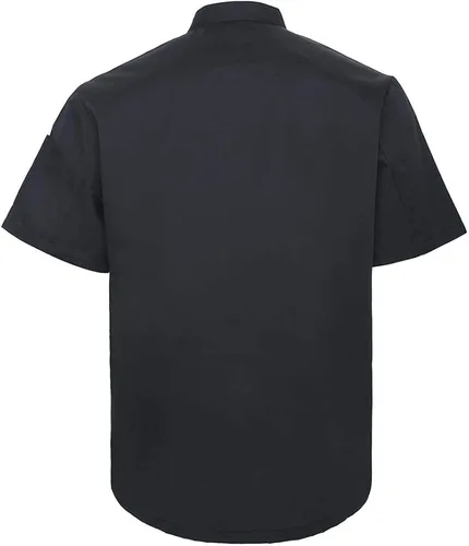 Miniatura 2 de TOPTIE Chaqueta de chef de manga corta con estampado de transferencia de calor, uniforme personalizado