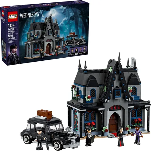 LEGO Wednesday Morticia's Cottage Juguete de Construcción - Conjunto de Juego de Simulación con Auto Construible para Niños, Edades 10+ - Con