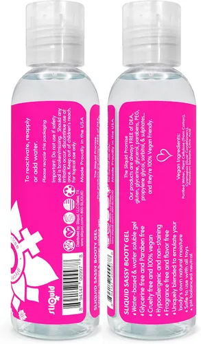 Miniatura 2 de Sliquid Sassy - Lubricante a base de agua, gel grueso y duradero, lubricante natural para mujeres/hombres/parejas, sin perfume, 2 onzas líquidas