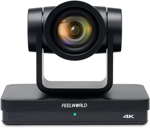 FEELWORLD UHD4K12X 4K PTZ Cámara USB POE 12X Zoom óptico Pan Tilt Zoom, AI Auto Tracking Fcous SDI HDMI IP Control remoto para transmisión en vivo