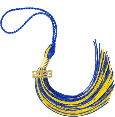 Miniatura 30 de Borla de graduación Aqua 2022, todos los colores escolares disponibles, fabricada en Estados Unidos
