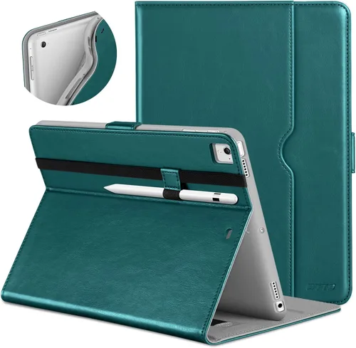 Miniatura 25 de DTTO para iPad de 9.7 pulgadas 5ª/6ª generación 2018/2017 con soporte para Apple Pencil, funda de piel premium con función atril para iPad de 9.7