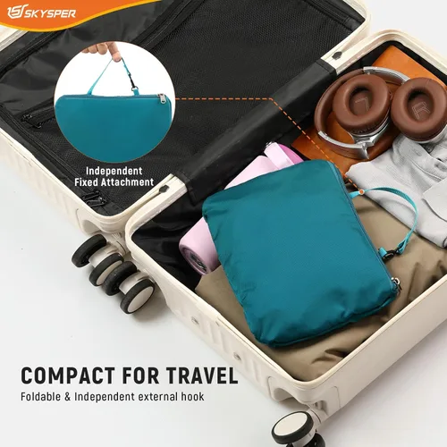 Miniatura 5 de SKYSPER Mochila pequeña de senderismo para hombres y mujeres, 20L, RFID, mochila plegable ultraligera y plegable, mochila de viaje ligera y plegable
