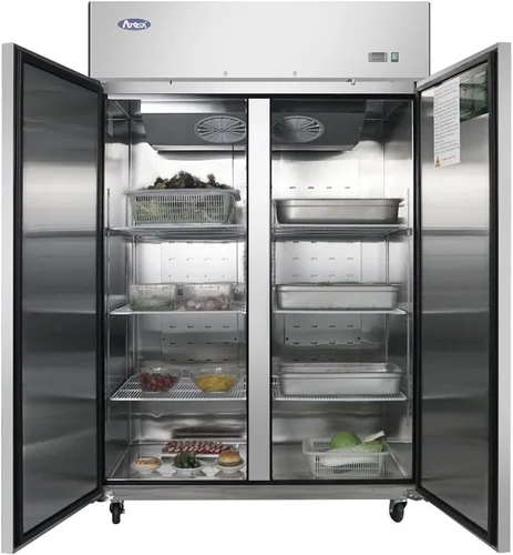 Miniatura 4 de Refrigerador comercial, ATOSA MBF8005 Doble 2 puertas lado a lado de acero inoxidable Alcance en refrigeradores comerciales para restaurantes