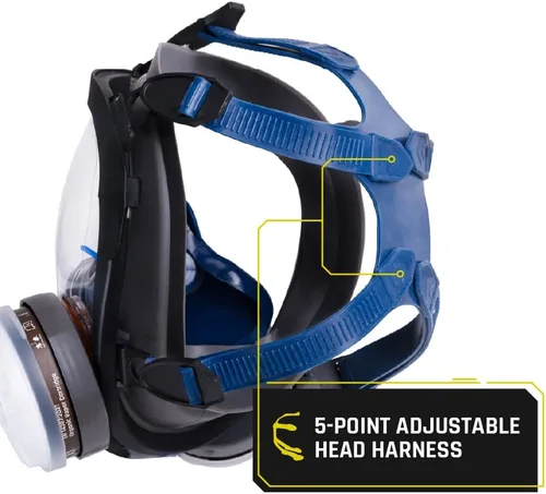 Miniatura 9 de Parcil Distribution Full Face Respirator Mask with Filters – Durable Full Face Respirator Mask, Bayonet Filter Compatible