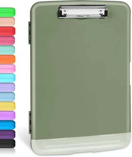 Miniatura 19 de Sooez - Sujetapapeles de documentos clínicos con almacenamiento, sujetapapeles de plástico resistente, de alta capacidad, con soporte para bolígrafo