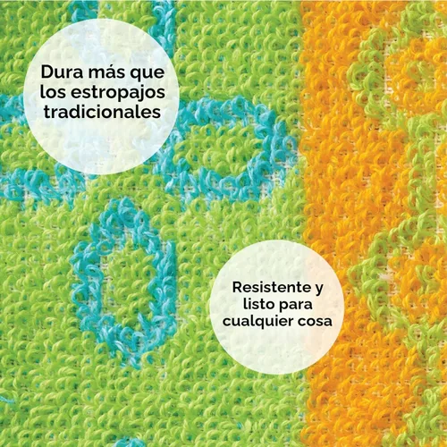 Miniatura 5 de Skoy Scrub, pack de 2 reutilizable, estropajo para platos sin rayar para limpieza de cocina y hogar, amigable con el planeta, estropajo suave apto
