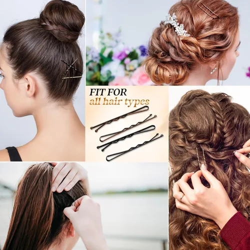 Miniatura 6 de Tigeen Juego de 1200 horquillas de pelo de 2 pulgadas para mujer, horquilla invisible sin dolor con estuche de almacenamiento para peluquería, sala