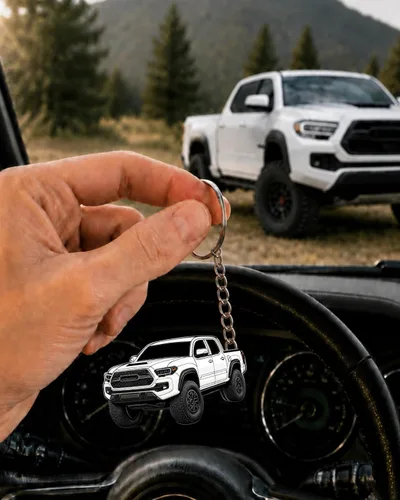Miniatura 5 de Llavero Tacoma – Accesorios Tacoma 2016-2022 mods 2023 2024 Cool Key Chain Fob Cover 3ª generación Toy Truck