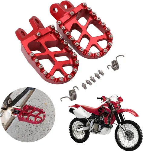 Miniatura 8 de AnXin Estriberas Estriberas Reposapiés Pedales Apoyos CNC para Z50R 80-99 XR50R 00-03 XR70R 97-03 XR80R XR100R 85-03 CRF80F CRF100F 04-13 Negro