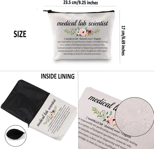 Miniatura 3 de G2TUP Regalo de científico de laboratorio médico Definición de científico de laboratorio médico Bolsa de maquillaje Bolsa de cosméticos