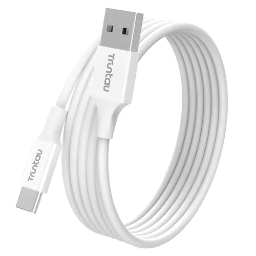 Miniatura 14 de Cable USB A a USB C de 6 pies, cable de carga rápida de 60 W compatible con iPhone 17/17 Pro Max/16/16e/16 Plus/15 Pro Max, Samsung Galaxy Blanco