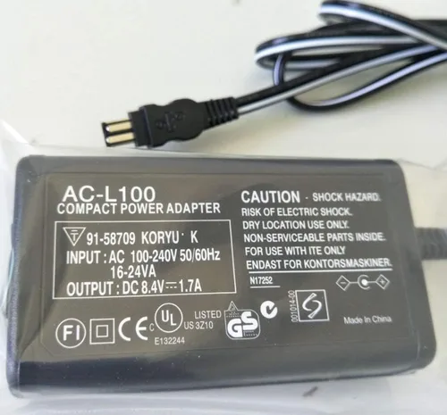 Miniatura 5 de AC-L100 Adaptador de fuente de alimentación de CA, repuesto para Sony AC-L10A, AC-L10B, AC-L10C AC-L15A/B AC-L100C, para cámaras Sony Handycam