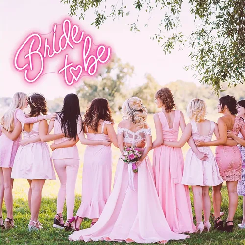 Miniatura 7 de Letrero de neón para futura novia, luces de neón LED rosas USB para boda, luces de neón para despedida de soltera, compromiso, fiesta de compromiso