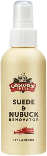London Shine Spray renovador de gamuza y nobuck | Impermeable y repelente de manchas | Restaura el color y la textura | Para zapatos, botas, bolsas