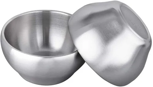 Miniatura 4 de IMEEA Tazón Aislado para Helado de 15 oz de Pared Doble de Acero Inoxidable SUS304 para Sopa, Cereal, Juego de 2