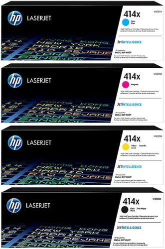 Miniatura 12 de HP Cartucho de tóner cian de alto rendimiento 414X Funciona con Color LaserJet Enterprise M455dn, MFP M480f, Pro M454, MFP M479 Series W2021X