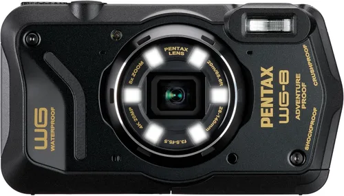 Miniatura 2 de PENTAX WG-8 - Cámara de aventura negra para todo tipo de clima, con excelente resistencia al agua, a prueba de polvo, rendimiento resistente a