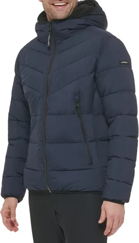 Miniatura 3 de Calvin Klein Abrigo de invierno para hombre con capucha Sherpa