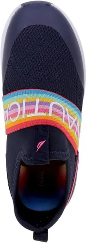 Miniatura 4 de Nautica Tenis deportivos sin cordones para niñas jóvenes, elegantes zapatos para correr y tenis para niños pequeños y grandes