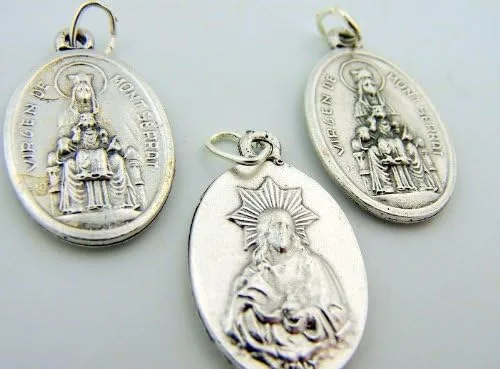 Miniatura 2 de Religious Gifts - Colgante de medalla con corazón sagrado (3 unidades, 1.0in)