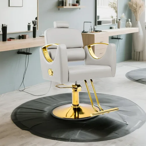 Miniatura 2 de Sillas de salón para peluquero reclinable para peluquería 360 silla giratoria de peluquería con bomba hidráulica resistente
