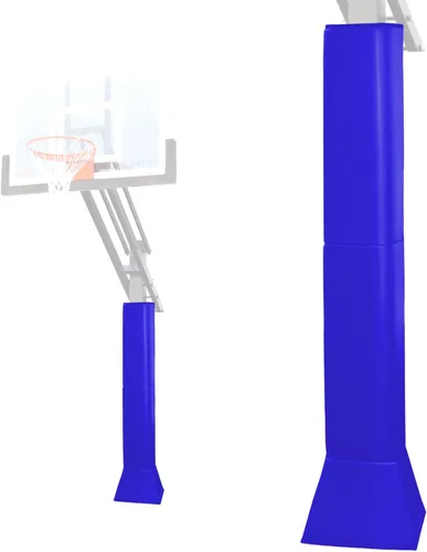Miniatura 17 de Katop Almohadilla cuadrada para bastón de baloncesto, acolchado de poste protector resistente para poste de 5 x 5 pulgadas, poste y base de 6 x 6