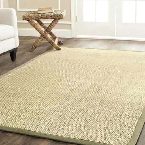 Miniatura 10 de Safavieh Colección de fibra natural NF443A tapete con ojo de tigre de maíz y trigo, 5 x 8 pies, Sisal