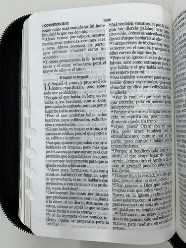 Miniatura 5 de Biblia tamaño compacta RVR.1960 piel espada negra gris con índice cierre 8 puntos Imitation Leather – 1 Enero 2022