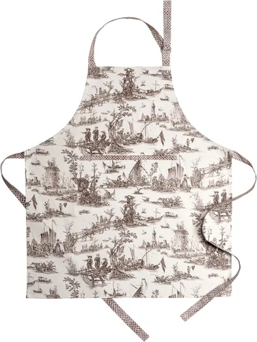 Miniatura 91 de Maison d' Hermine Delantal 100% de algodón para mujeres con bolsillo de cocina delantal de chef para hombres para cocinar primavera verano