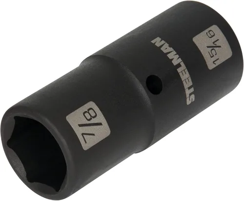 STEELMAN 99563 1/2-Inch Drive 6-Point Impact Flip Socket, 7/8 pulgadas x 15/16 pulgadas