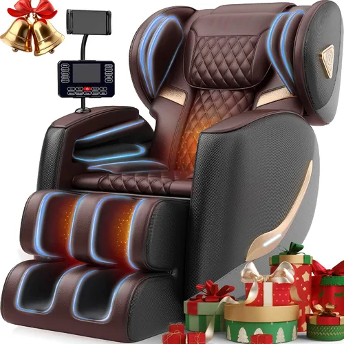 Miniatura 10 de Silla de masaje mejorada de cuerpo completo, silla de masaje reclinable de gravedad cero, 10 puntos de fijación, sillas de masaje Shiatsu 2026