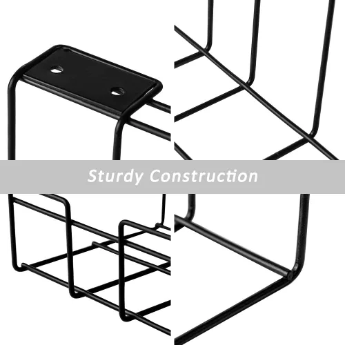 Miniatura 5 de Bandeja organizadora de cables debajo del escritorio, 2 paquetes