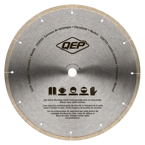 Miniatura 4 de QEP - Disco de diamante QEP 6-1008BW Black Widow, de 10 pulgadas con borde micro segmentado, mandril de 5/8 pulgadas, para corte en húmedo, máximo