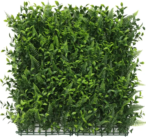 Miniatura 18 de Windscreen4less 1 panel artificial de boj de 40 x 40 pulgadas, decoración de pared verde hierba sintética para decoración de interiores y Panel 3D
