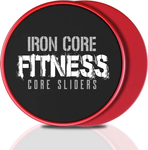 Miniatura 14 de Iron Core Fitness 2 discos deslizantes de doble cara, deslizadores de núcleo Ultimate Core Ab Fitness Trainer. Equipo de entrenamiento abdominal