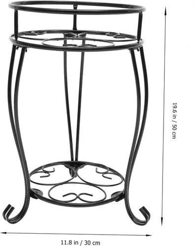 Miniatura 5 de Soporte de hierro resistente para plantas, elegante soporte para macetas para decoración de oficina en casa