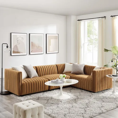 Miniatura 25 de Modway Conjure Seccional, Oro Negro